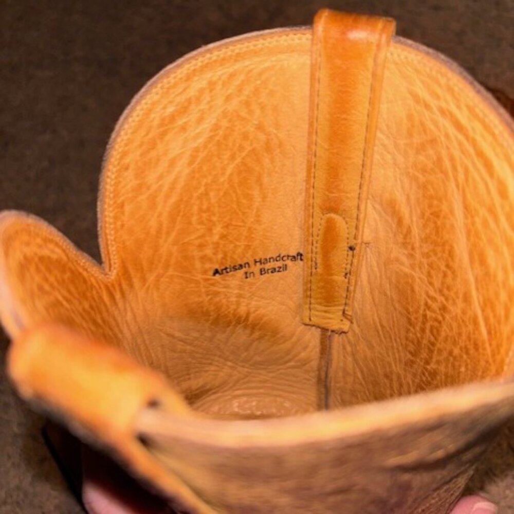 Women's Charlie 1 Horse by Lucchese boots, 8.5, Brown Leather - Picture 8 of 12